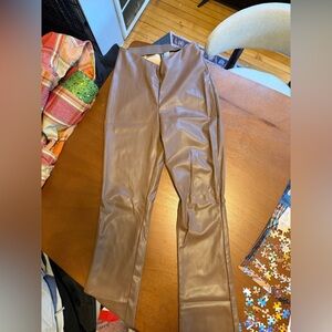 H&M Brown Leather Pants